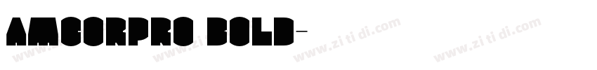 AmcorPro Bold字体转换
